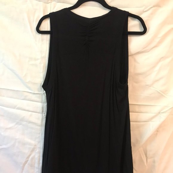 Smart Set Long Black Vest; Size Large - Picture 2 of 2